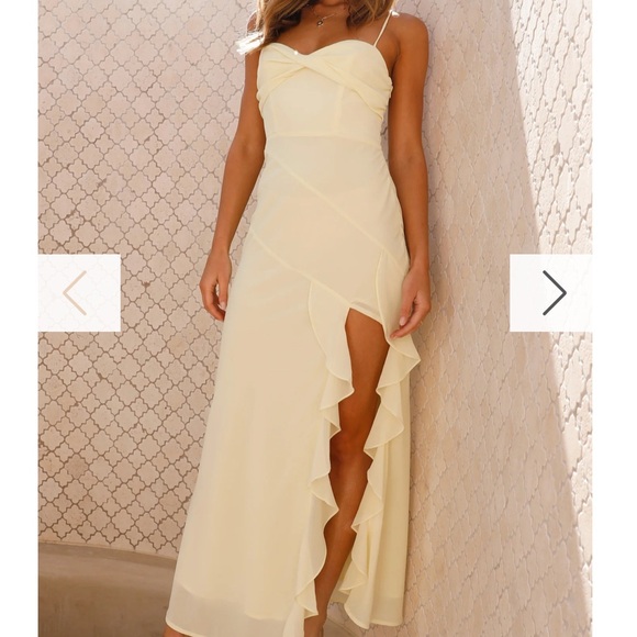 Billy J - Kiyah Midi Dress - Yellow - 8 - Picture 1 of 1